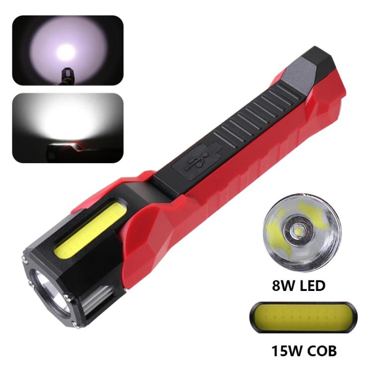 Magnet-Hook COB Rotating Strong Light Emergency Work Light