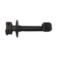 Black pressure washer hose connector fitting with flange mount and square outlet