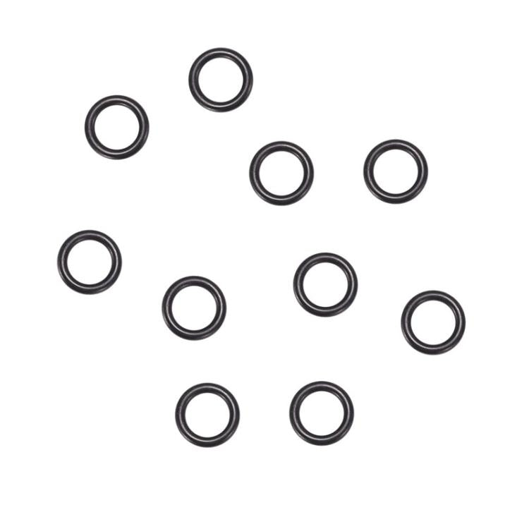 Black O-ring sealing rubber rings, circular gaskets, 10pcs set