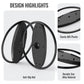 Anti-slip console stand base rings with durable metal alloy design details