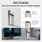 Easy-install PS5 vertical stand with screws and mounting plate steps