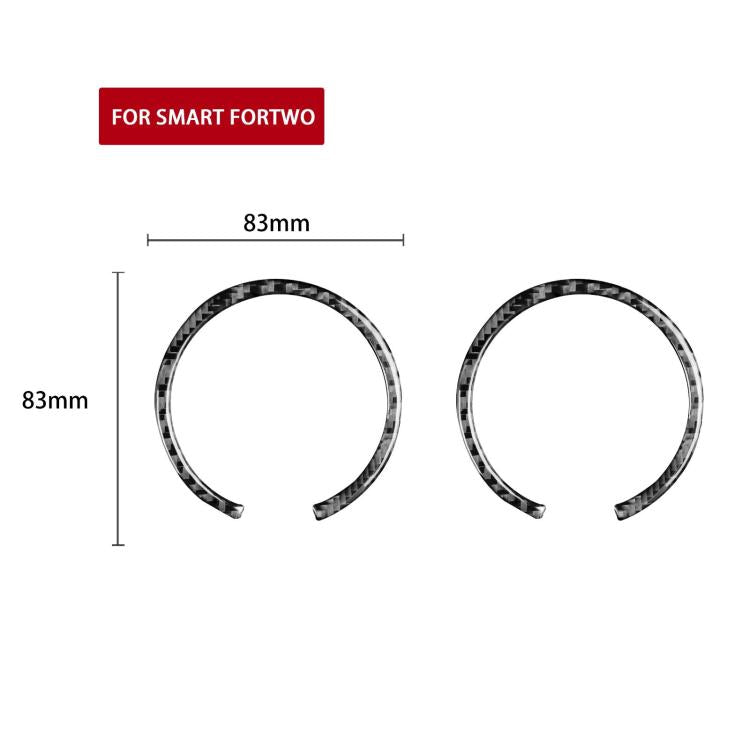 For 2011-2015 Benz Smart Fortwo 2pcs /Set Dashboard Gear Stickers
