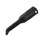 Steam cleaner nozzle extension pipe, dark plastic, long straight body with end nozzle