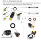 Pressure washer accessory sealing rings, black O-rings and yellow connectors for hoses