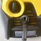 Pressure washer nozzle area with installed yellow sealing ring in the connection