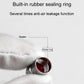 Tire valve cap with built-in rubber sealing ring shown in close-up