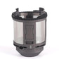 Hair styler inner filter cartridge with fine mesh screen and black plastic base