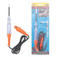 Car circuit tester probe pen kit with orange clip lead and blister packaging