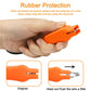 Car circuit tester ground clip connector with orange rubber housing shown being held