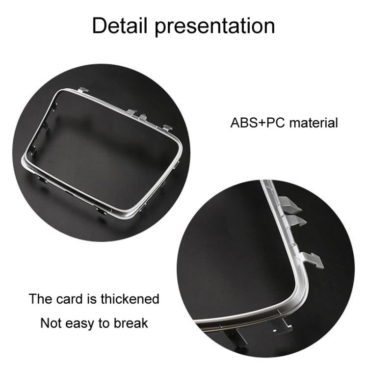 Durable cup holder ashtray cover trim with metal border and ABS/PC backing