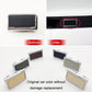 Car center armrest switch bezel replacement parts, dark and tan with metal clips