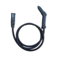 Steam cleaner extension nozzle kit with flexible hose and curved hand nozzle