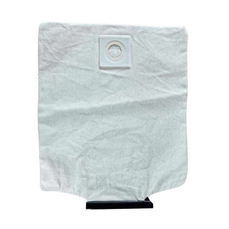 Reusable cloth dust bag for Nilfisk vacuum, light gray with circular inlet filter