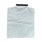 Reusable cloth dust bag for Nilfisk vacuum, light gray with circular inlet and black top clip