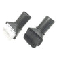 Vacuum brush nozzle with soft bristles, showing white and dark brush inserts