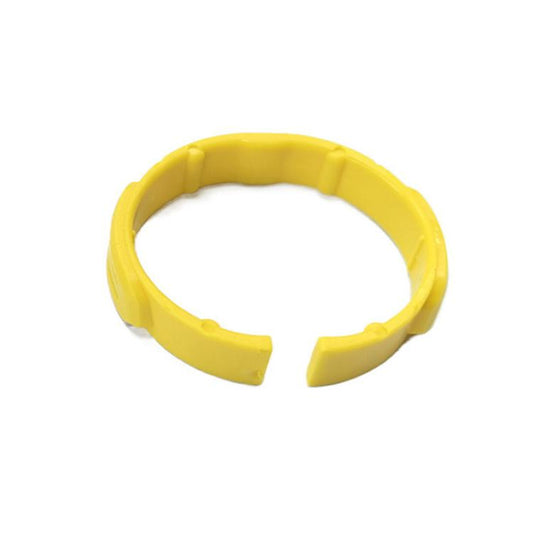 Yellow replacement ring collar for vacuum cleaner hose