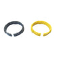 Set of gray and yellow ring collars for vacuum cleaner hose
