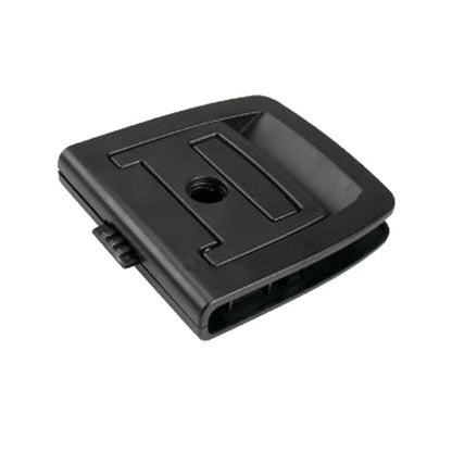 Black trunk lid handle cover with lock hole for car boot base plate