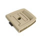 Beige trunk lid handle cover with lock hole for car boot base plate