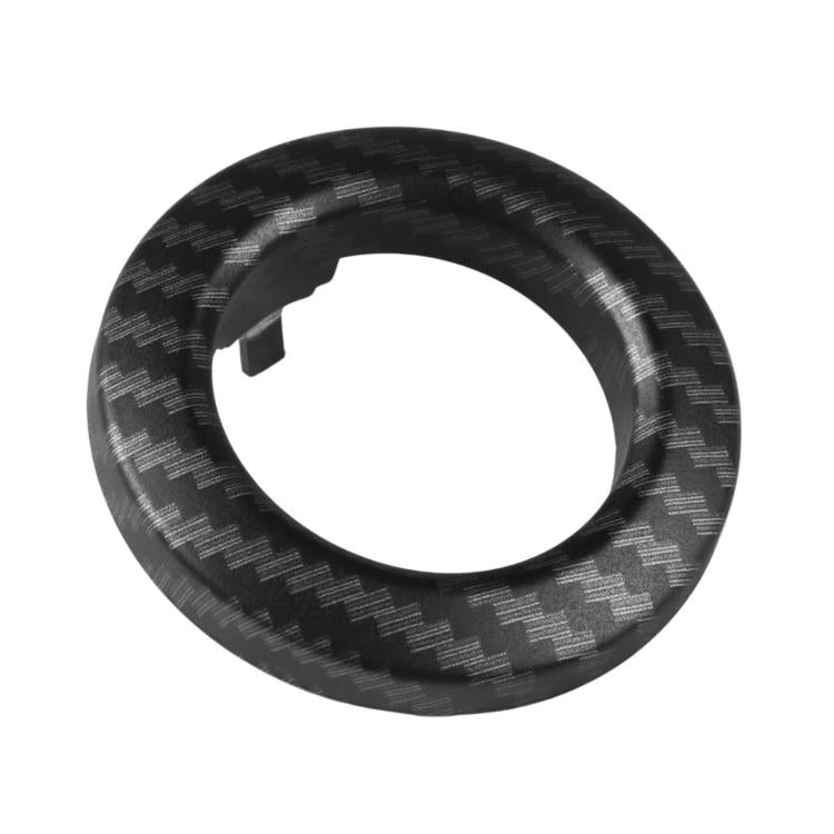 Carbon fiber black start/stop button cover decoration ring for one-key ignition