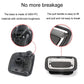 Car trunk puller switch components showing base and pull handle, black with chrome trim.