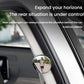 Mounted auxiliary round mirror on car interior panel