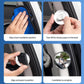 Installation steps for auxiliary round mirror with adhesive and mounting alignment