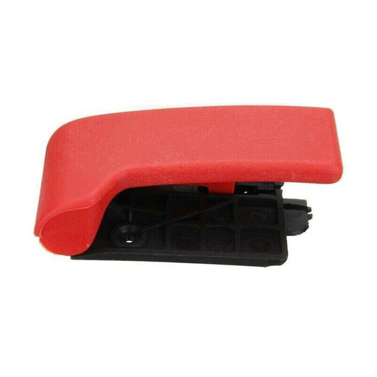 Red and black engine hood cover opener handle latch with mounting clip
