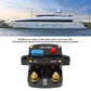 Car audio circuit breaker fuse switch with IN/OUT ports and 100 AMP reset button