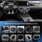Clip-on car phone holder compatible with most air outlets and vent-mounted cradle