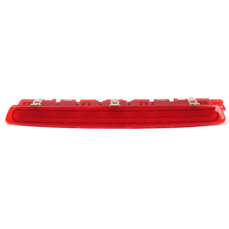 Red high mount third brake light lamp, clear lens with mounting tabs