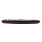 High-mount brake light with red lens strip, black housing