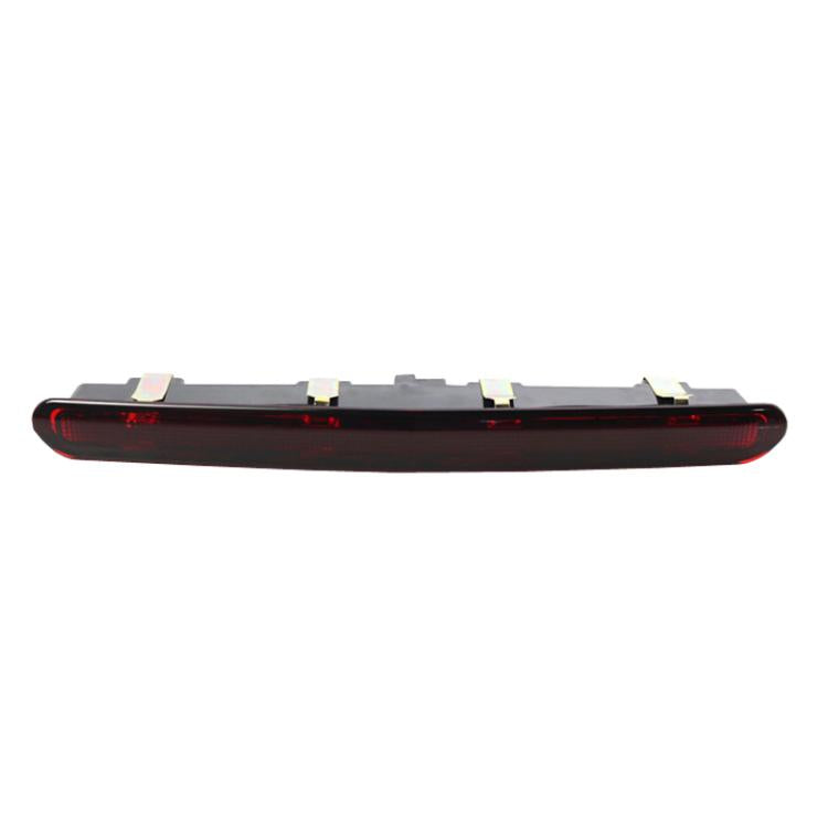 High-mount brake light with red lens strip, black housing