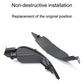 Black tail lamp reflector light units, one left and one right