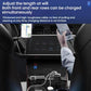Retractable dual USB car charger with extended charging cables for in-car use.