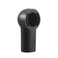 Black convertible push rod bracket cap with circular opening and side slot