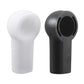 Convertible push rod bracket caps in white and black, both with circular openings
