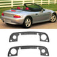 Door handle gasket rubber seal set, black rubber frames with circular openings