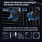 Adjustable black car vent magnetic phone holder with vent clip for different outlet angles