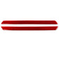 Red carbon-fiber style door sill decoration sticker strips (2-piece set)
