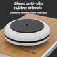 Round anti-slip furniture mover base with black textured top and white outer ring