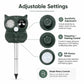 Five-Speed Tuning + Voice-Activated Ultrasonic Solar-Powered Animal Repeller, 704