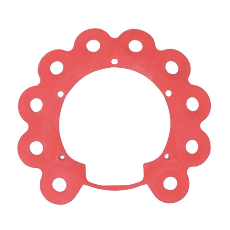 Red sound isolation cotton ring with mounting holes for vacuum cyclone seal