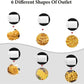 Pasta maker outlet die set showing six noodle shapes for stand mixer