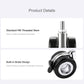Waveshare For HomeRack 2.5-inch (60mm) Hollow Caster Wheel Kit With Brakes