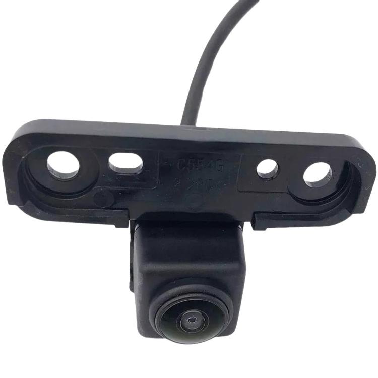 Front parking assist camera module, black mounting plate with lens