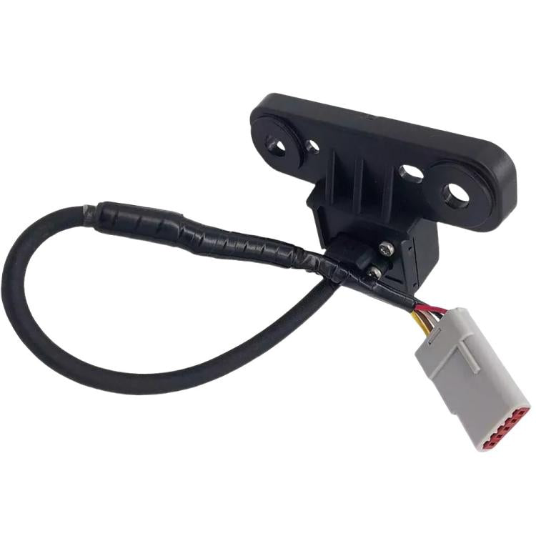 Parking assist camera bracket with cable and gray plug connector