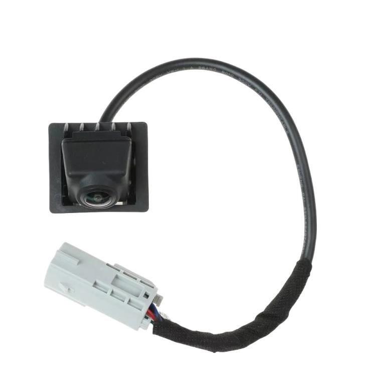 Reversing parking assist camera with black mounting housing and wiring harness