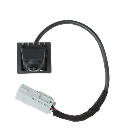 Reversing parking assist camera with black mounting housing and wiring harness