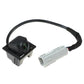 Reversing parking assist camera module with white connector and black cable
